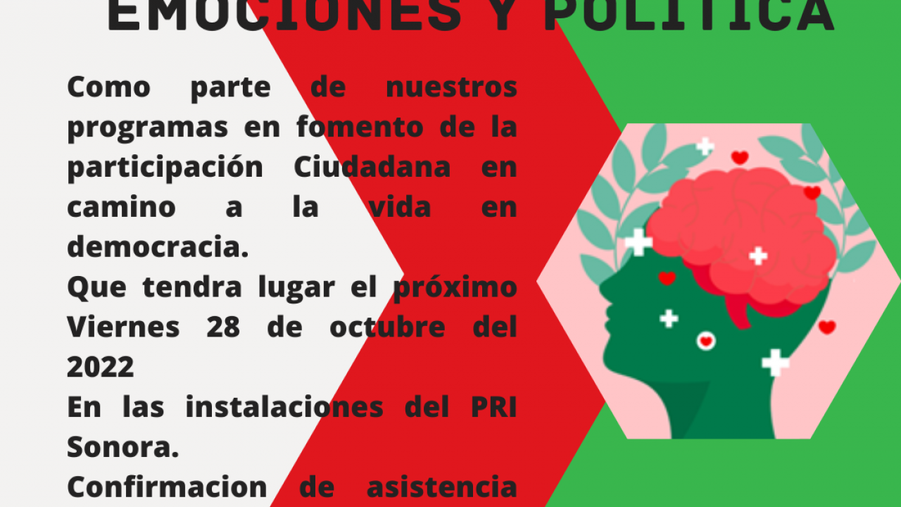 CONFERENCIA EMOCIONES Y POLITICA 28 DE OCTUBRE